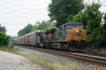 CSX 580 and train Q216